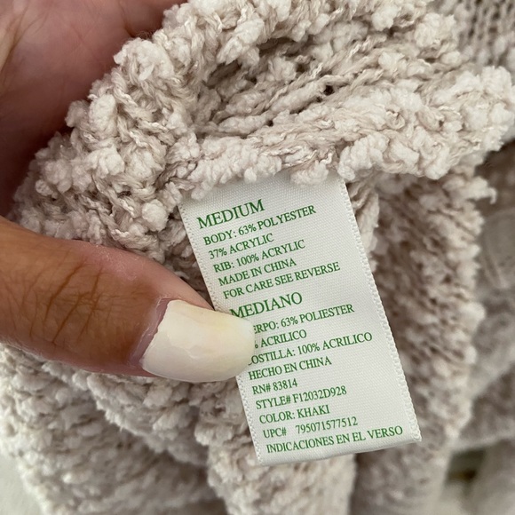 Cream Popcorn Hoodie Sweater - Picture 6 of 7